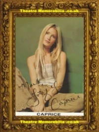 Caprice Autograph Signed Picture – Model Hollyoaks