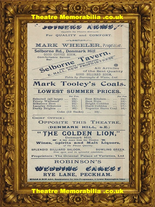 My Girl theatre programme, Metropole Theatre & Opera House London 1896 - image 4
