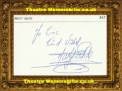 Marty Wilde Autograph Signed Card – Pop Singer Teenager In Love