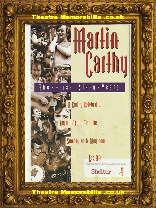 Martin Carthy Celebration programme, Apollo Theatre Oxford 2001 - image 2