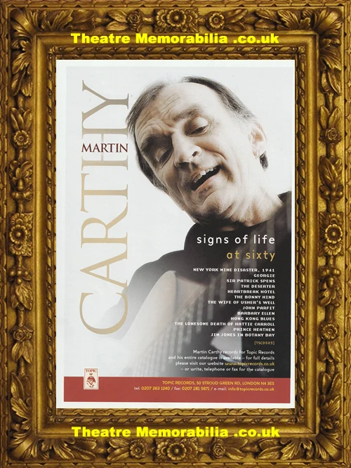 Martin Carthy Celebration programme, Apollo Theatre Oxford 2001 - image 3
