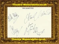 The Rubettes Autograph Signed Card – Pop Band Sugar Baby Love