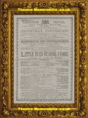 Brighton Theatre Royal – Little Red Riding Hood – 1882