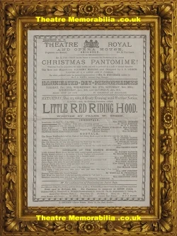 Little Red Riding Hood pantomime programme, Theatre Royal Brighton 1882