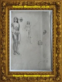 L S Lowry Drawing Pencil Sketch Drawing Life Drawings 1940s