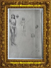 L S Lowry Drawing Pencil Sketch Drawing Life Drawings 1940s