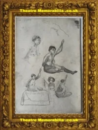 L S Lowry Drawing Pencil Sketch Drawing Life Drawings 1940s