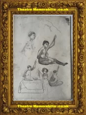 L S Lowry Drawing Pencil Sketch Drawing Life Drawings 1940s