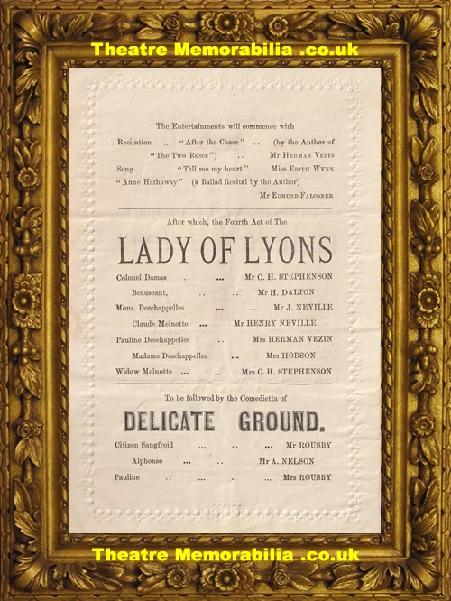 Charity event theatre programme, Covent Garden Theatre London 1871 - image 4