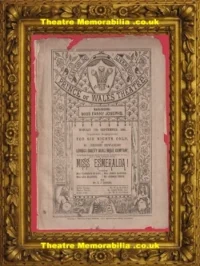 London Prince Of Wales Theatre – Miss Esmeralda – Burlesque Dancing 1888