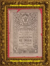 London Prince Of Wales Theatre – Miss Esmeralda – Burlesque Dancing 1888