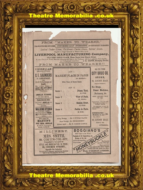 Miss Esmeralda burlesque theatre programme, Prince Of Wales Theatre London 1888 - image 4