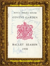 London Royal Opera House – Giselle – 1950 – Multi Signed Margot Fonteyn