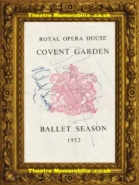 London Royal Opera House – Giselle – 1952 – Signed Margot Fonteyn + Somes