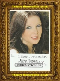 Helen Flanagan Autograph Signed Picture Coronation Street Actress