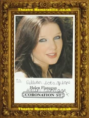 Helen Flanagan Autograph Signed Picture Coronation Street Actress
