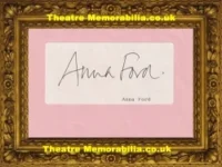 Anna Ford Autograph Signed Sheet BBC News Presenter