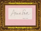 Anna Ford Autograph Signed Sheet BBC News Presenter