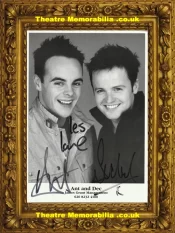 Ant And Dec Autograph Signed Picture