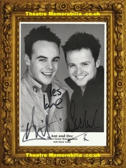 Ant and Dec signed picture autograph