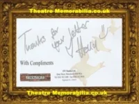 Coronation Street Autograph Signed ITV Comps Slip ? – Help 16
