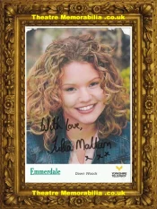 Dawn Woods Autograph Signed Cast Card Emmerdale TV Show