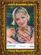 Emma Atkins Autograph Signed Cast Card Emmerdale TV Show