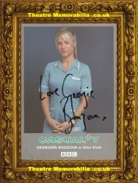 Georgina Bouzova Autograph Signed Cast Card Casualty