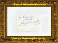 Gillian Taylforth Autograph Signed Sheet Eastenders