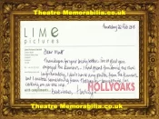 Harvey Virdi Autograph Signed Compliments Slip Kumars Hollyoaks