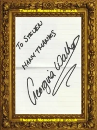 Hollyoaks Georgina Walker Autograph Signed Letter Polly Clark