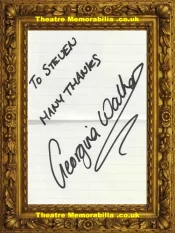 Hollyoaks Georgina Walker Autograph Signed Letter Polly Clark
