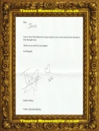 Isobelle Molloy Autograph Signed Sheet Actress Matilda the Musical