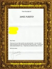 James Purefoy Autograph Signed Sheet Actor