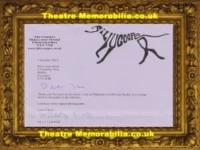 Jilly Cooper Autograph Signed Sheet Author Book Writer