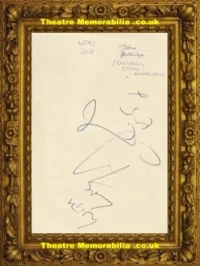 John Partridge Eastenders Autograph Signed Sheet NTA 2008