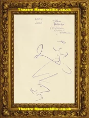 John Partridge Eastenders Autograph Signed Sheet NTA 2008