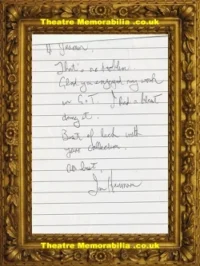 Jon Harrman – Autograph Signed Letter ? – Help 19