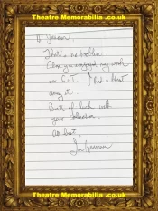 Jon Harrman – Autograph Signed Letter ? – Help 19