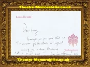 Laura Howard Autograph Signed Compliments Slip Midsomer Murders