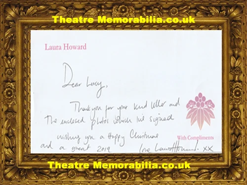 Laura Howard signed compliments slip, Midsomer Murders - image 2