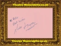 Linda Haydon Autograph Signed Sheet 1970s Horror Film Actress