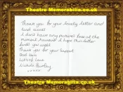 Nichola Burley Autograph Signed Letter