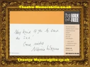 Niginnia McKenna Autograph Signed Compliments Slip ? – Help 24