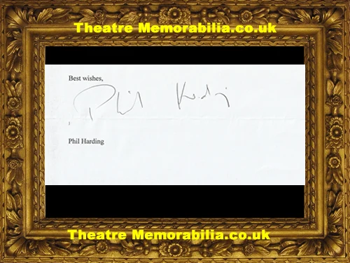 Phil Harding autograph signed sheet - image 2