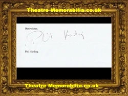 Phil Harding autograph signed sheet