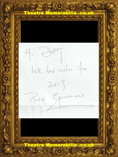 R Guinness signed autograph sheet, help identify - image 2