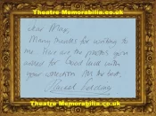 Rachel Harding Autograph Signed Letter ? – Help 22