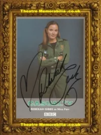 Rebekah Gibbs Autograph Signed Cast Card Casualty TV Show