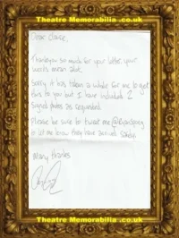 Ryan Spong – Autograph Signed Letter